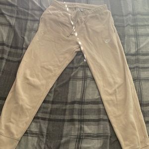Medium Nike sweats in new condition only worn 3 times (color: tan)
